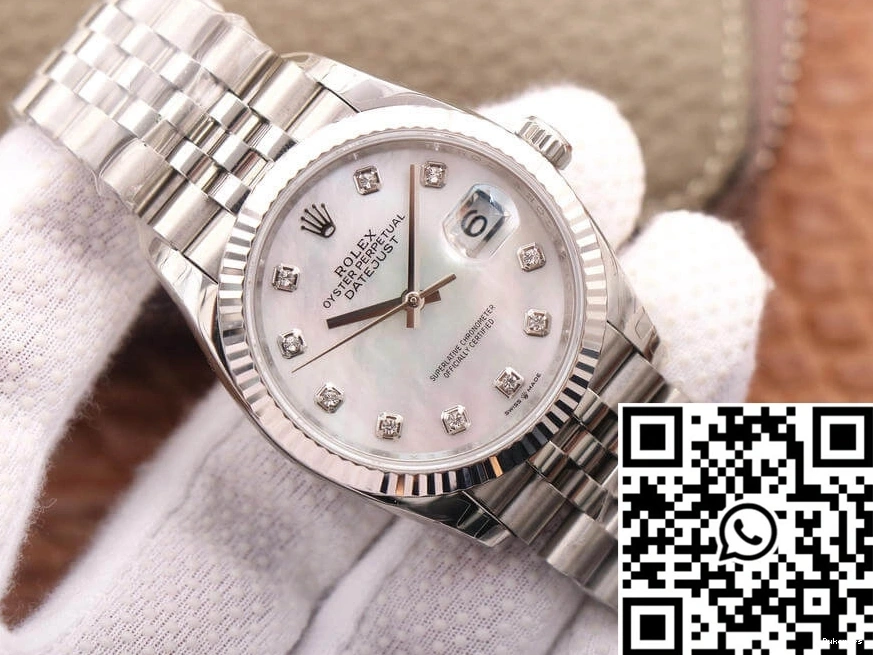M126234-0019 White Mother-Of-Pearl Dial Rolex EW Factory Datejust 0208
